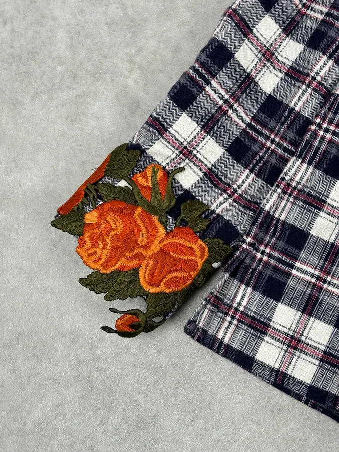 SS2016 Gucci Checkered Floral Shirt - Image 8