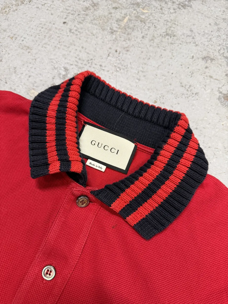 SS2016 Gucci Red « Loved » Polo - Image 7