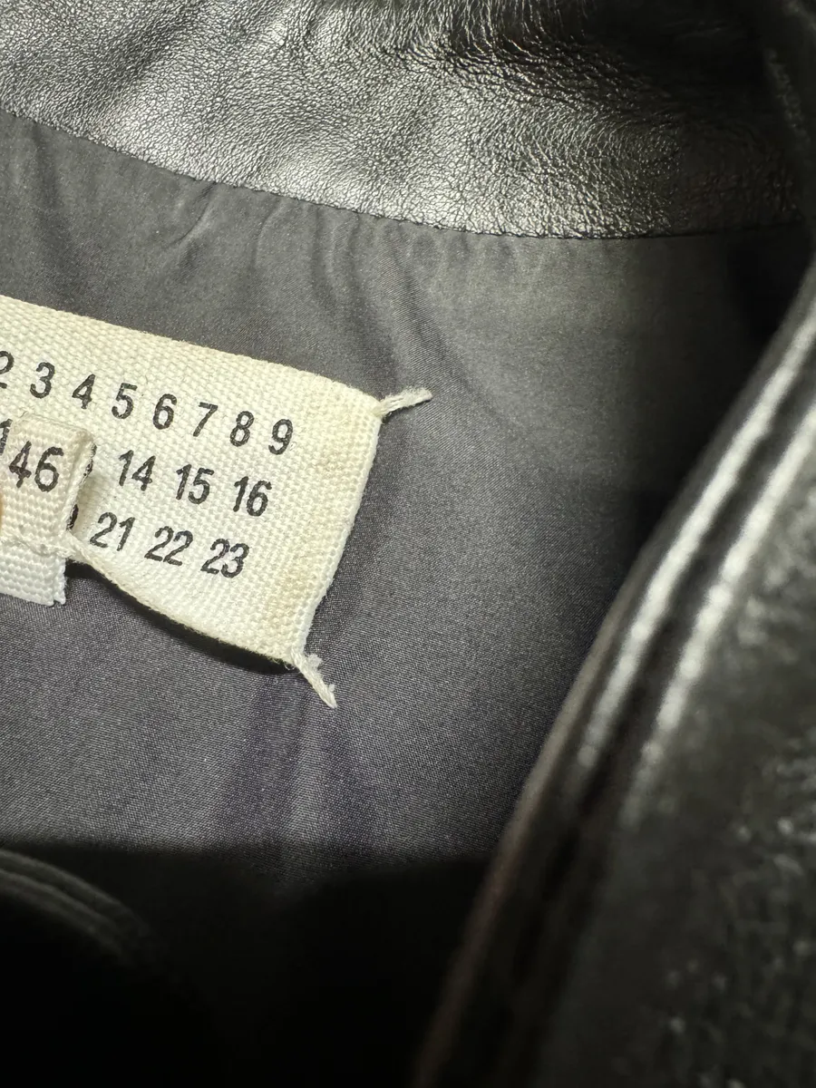 SS2016 Maison Margiela 5 Zips Black & Grey Perfored Jacket - Image 14