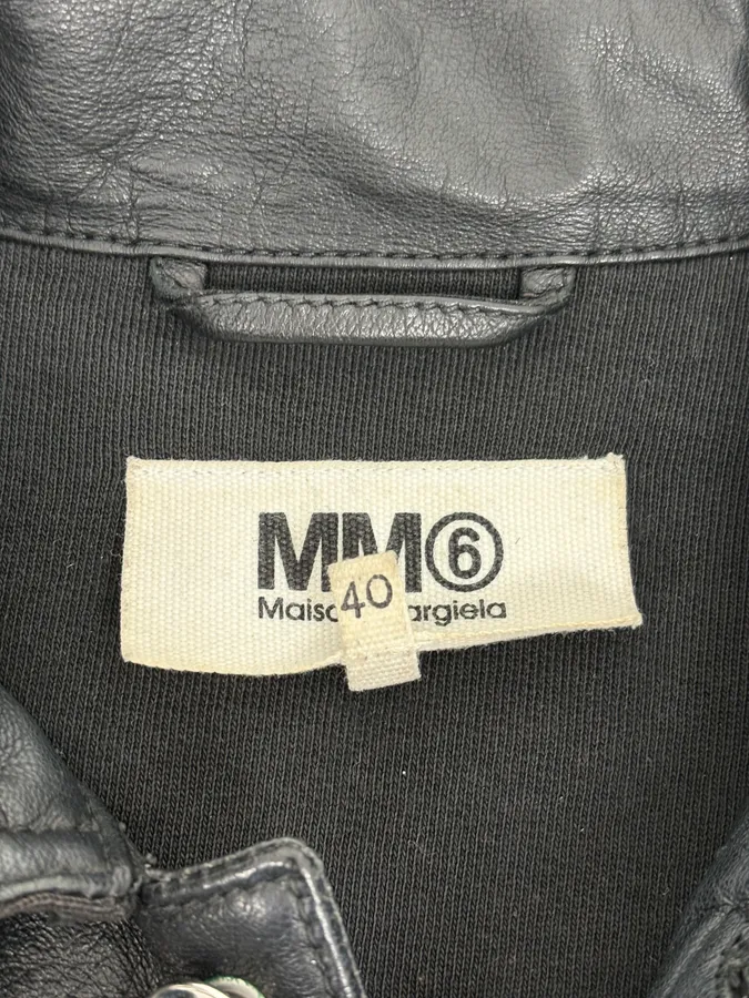 SS2016 Maison Margiela MM6 Black Trucker Jacket - Image 10