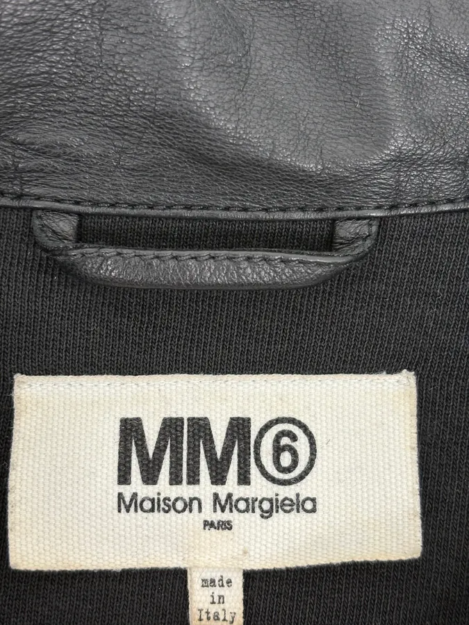 SS2016 Maison Margiela MM6 Black Trucker Jacket - Image 9