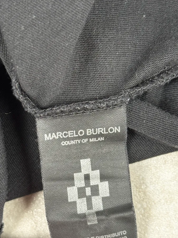 SS2016 Marcelo Burlon Black & Navy Snake T-Shirt - Image 10