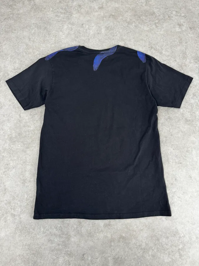 SS2016 Marcelo Burlon Black & Navy Snake T-Shirt - Image 4