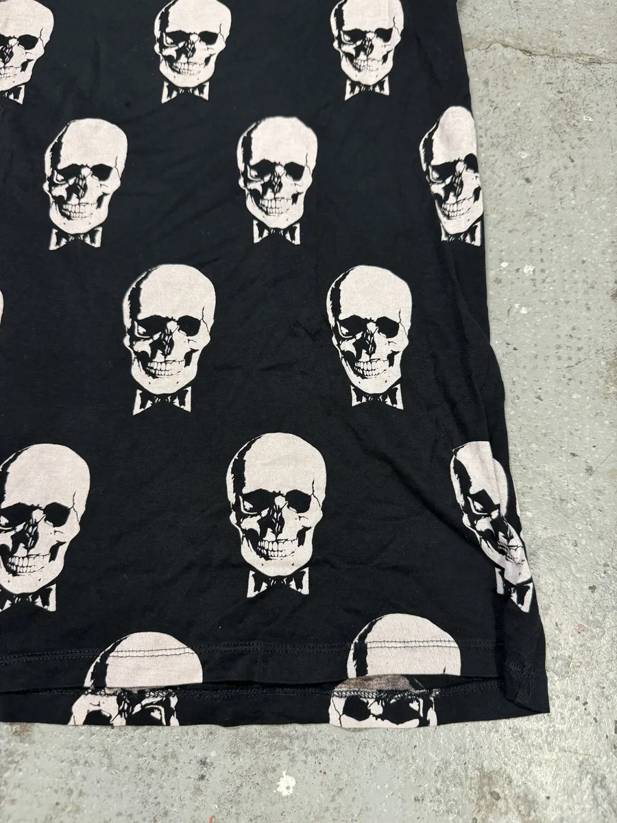 SS2016 Saint Laurent Black & White Skull T-Shirt - Image 8