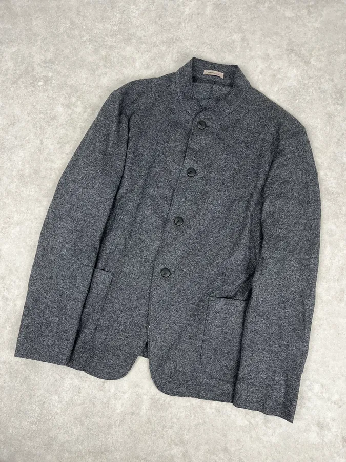 SS2017 Armani Collezioni Classy Grey Buttoned Jacket - Image 5