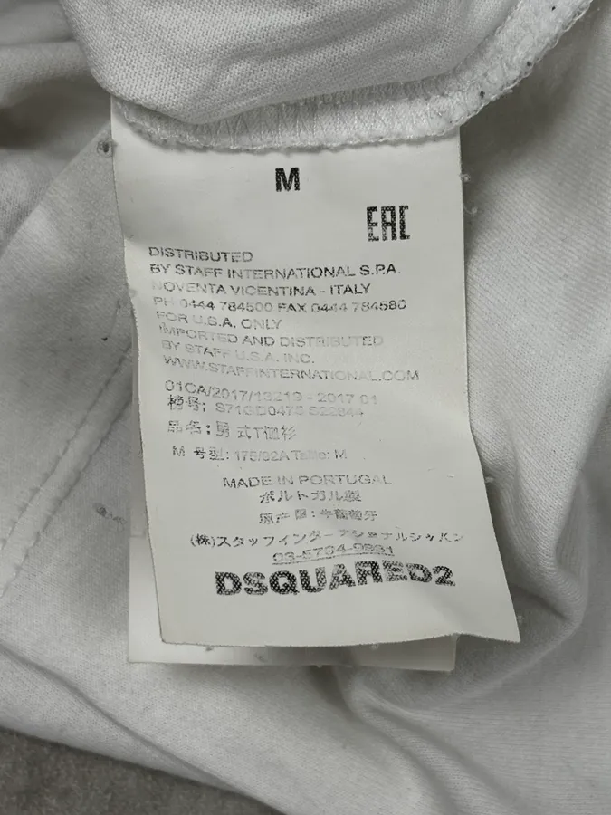 SS2017 Dsquared2 White Safety Pin T-Shirt - Image 12