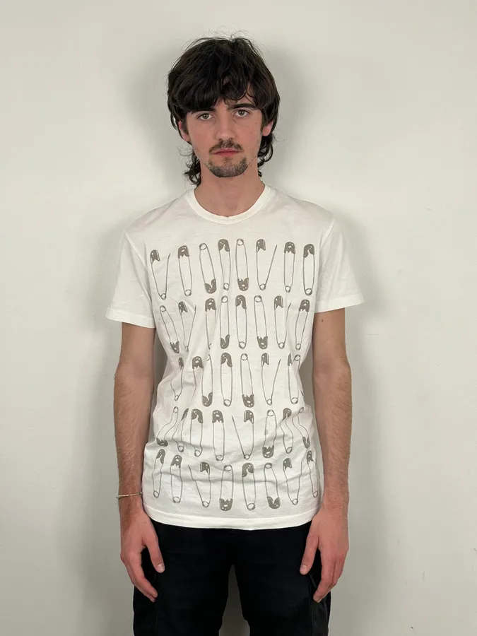 SS2017 Dsquared2 White Safety Pin T-Shirt - Image 2