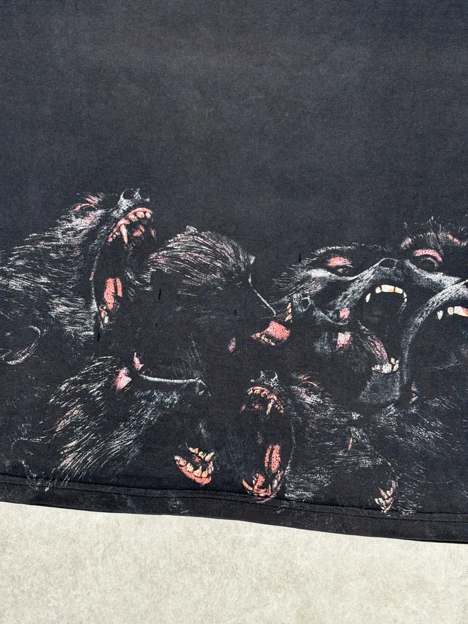 SS2017 Givenchy Black Monkeys Monster T-Shirt by Riccardo Tisci - Image 7