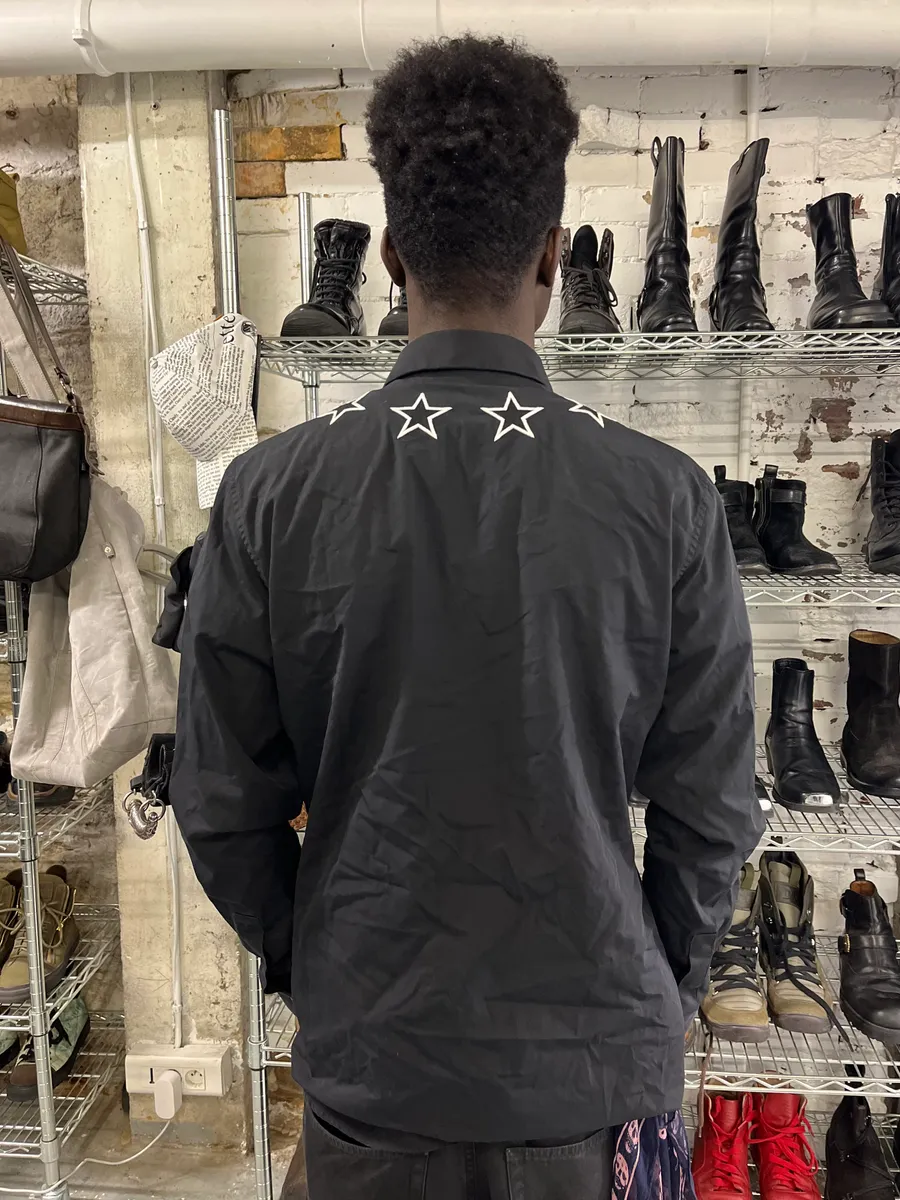 SS2017 Givenchy Black Stars Shirt by Riccardo Tisci - Image 3