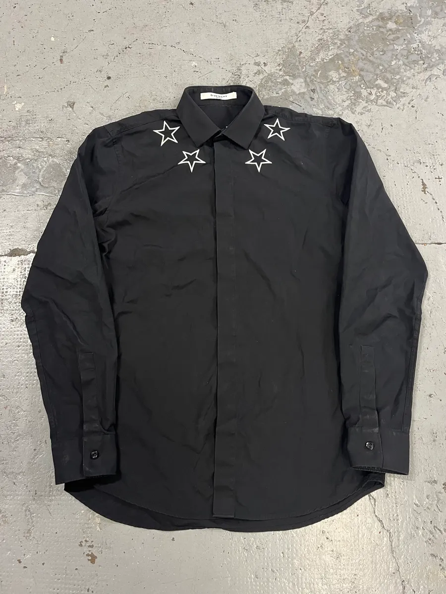 SS2017 Givenchy Black Stars Shirt by Riccardo Tisci - Image 4
