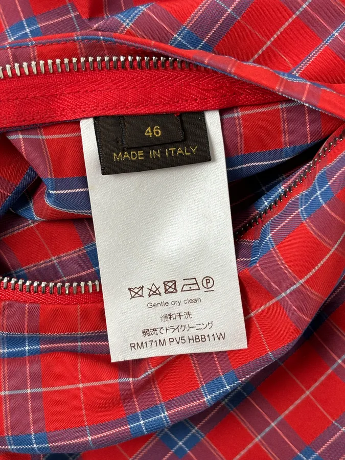 SS2017 Louis Vuitton Red Tartan Hooded Windbreaker Jacket by Kim Jones - Image 16