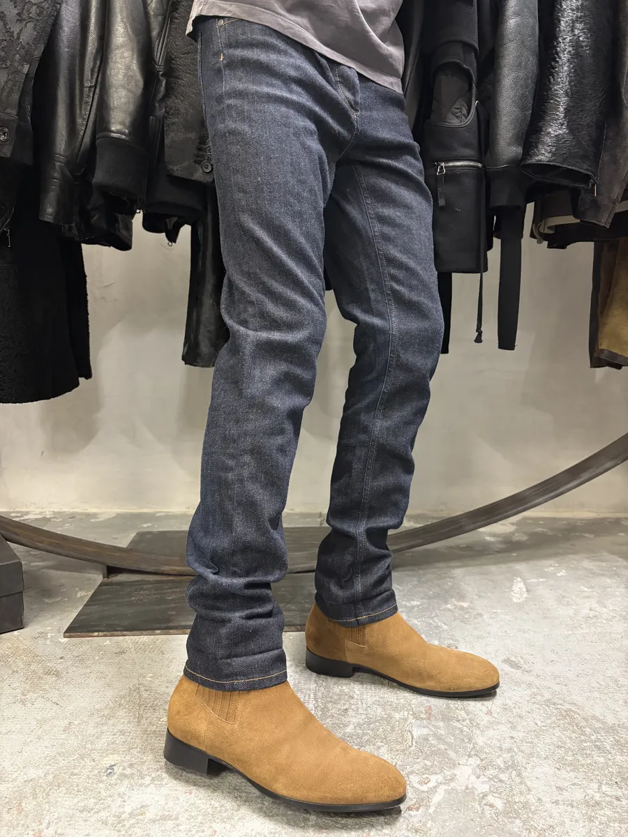 SS2017 Maison Margiela Slim Brut Denim Jeans - Image 4