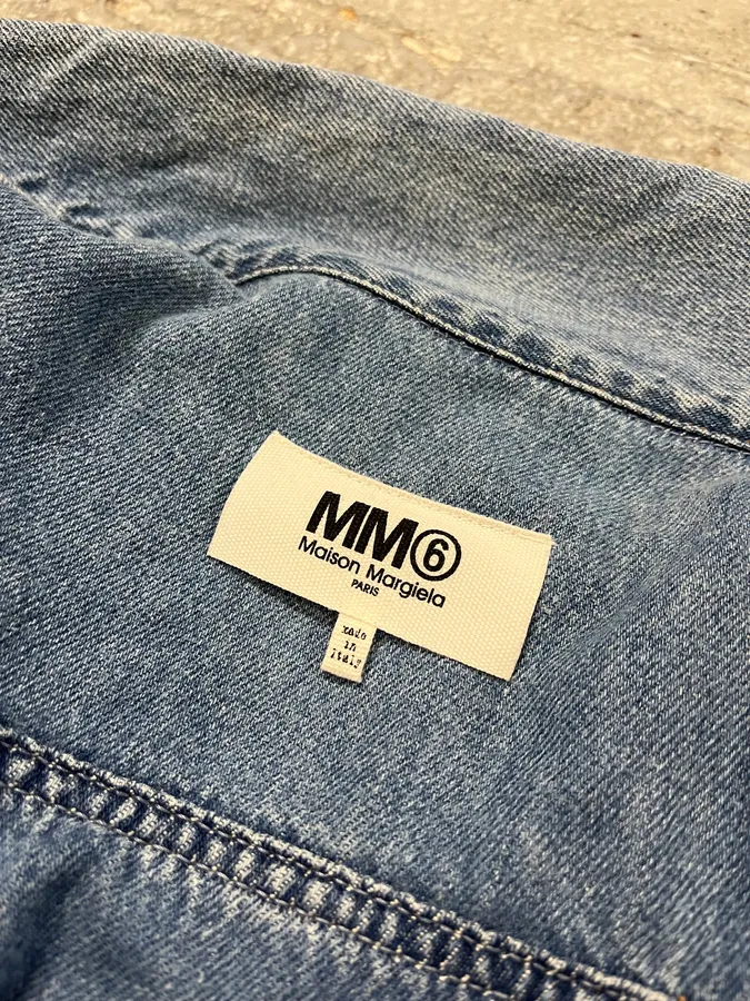 SS2017 Maison Margiela Two Tone Blue Denim Jacket - Image 10
