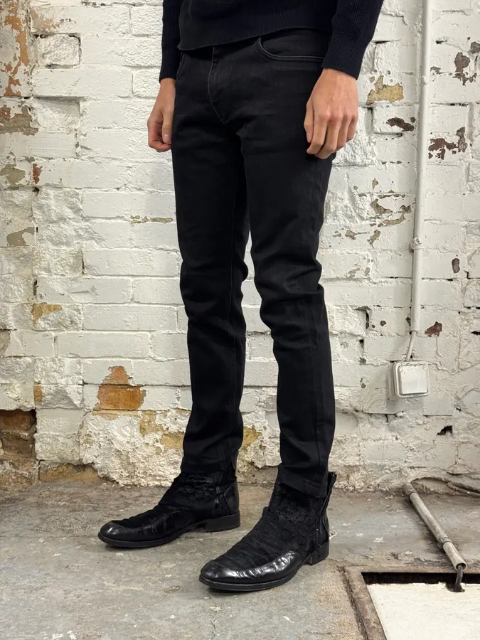 SS2017 Prada Black Jeans Denim Slim Fit - Image 3