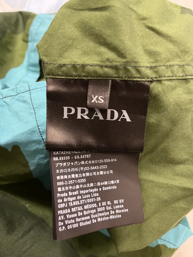 SS2017 Prada Mountain Landscape Blue Shirt - Image 9
