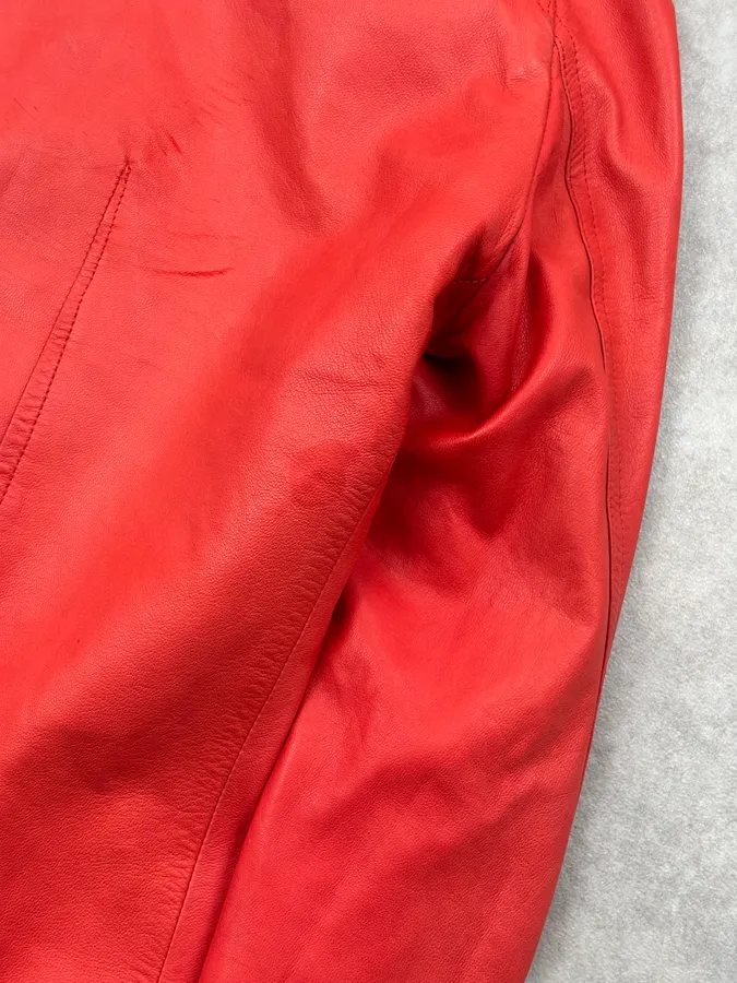 SS2017 Rick Owens Walrus Lamb Intarsia Riders Leather Jacket - Image 10
