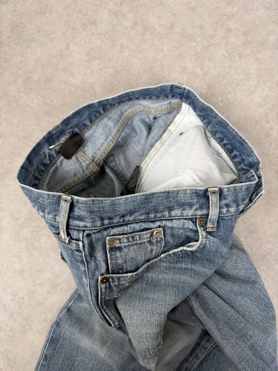 SS2017 Saint Laurent Blue Denim Jeans - Image 7