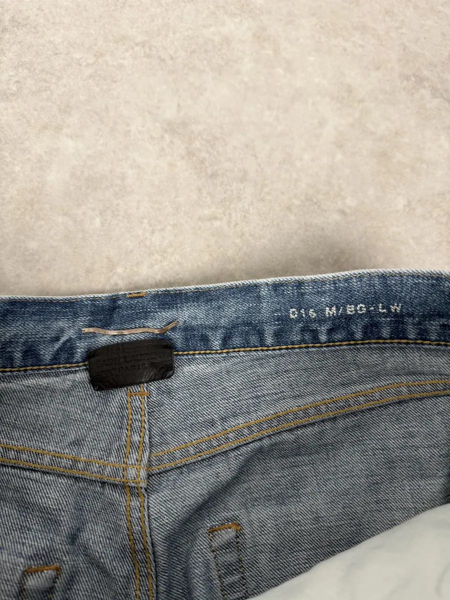 SS2017 Saint Laurent Blue Denim Jeans - Image 9