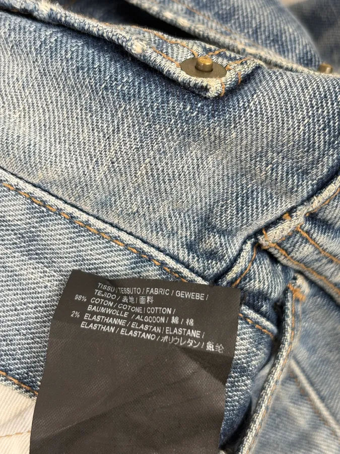 SS2017 Saint Laurent Blue Slim Denim Jeans - Image 10