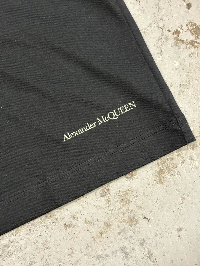 SS2018 Alexander McQueen Black Skeleton Family T-Shirt - Image 9