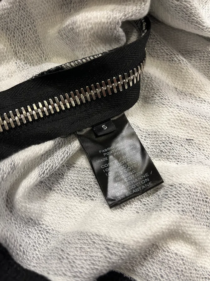 SS2018 Balmain USA Flag Black & White Striped Sweater - Image 12
