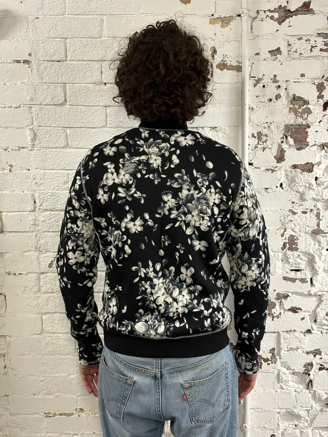 SS2018 Givenchy Sample Black Floral Track Jacket - Image 3