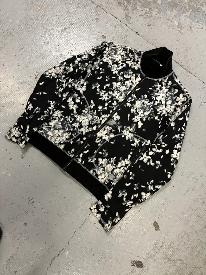 SS2018 Givenchy Sample Black Floral Track Jacket - Image 4
