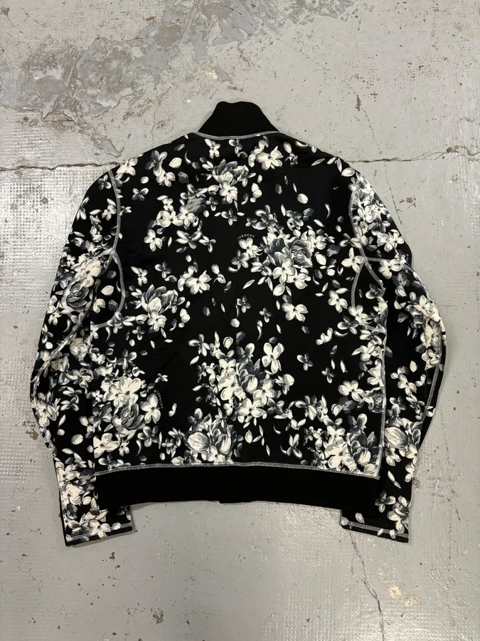 SS2018 Givenchy Sample Black Floral Track Jacket - Image 6