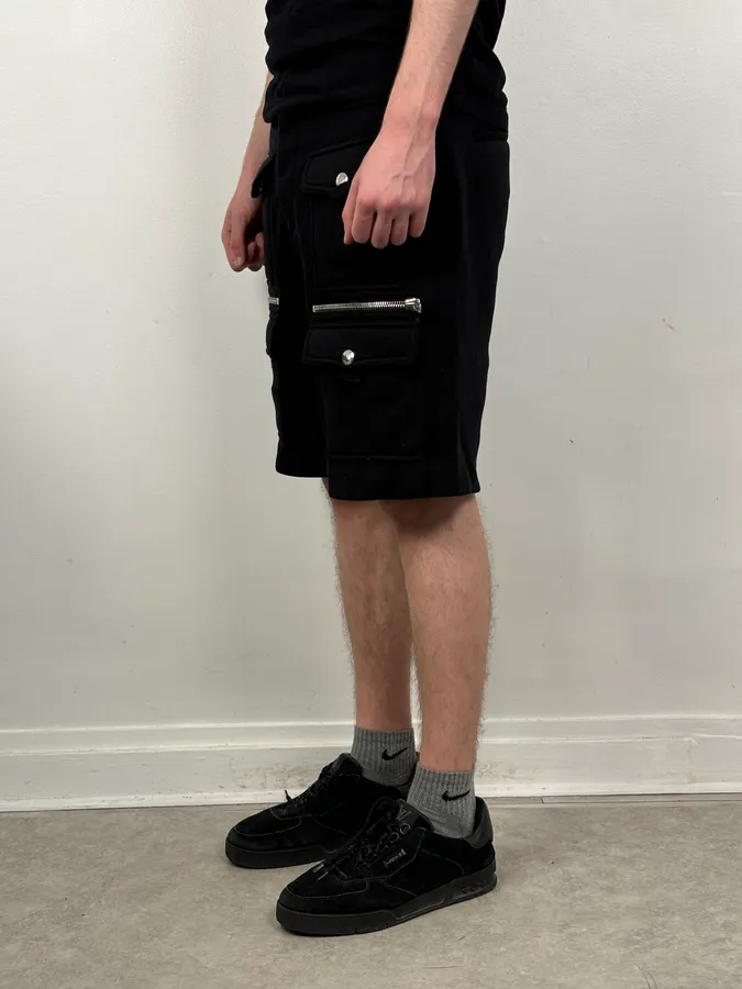 SS2018 Givenchy Sample Black Neoprene Cargo Shorts - Image 3