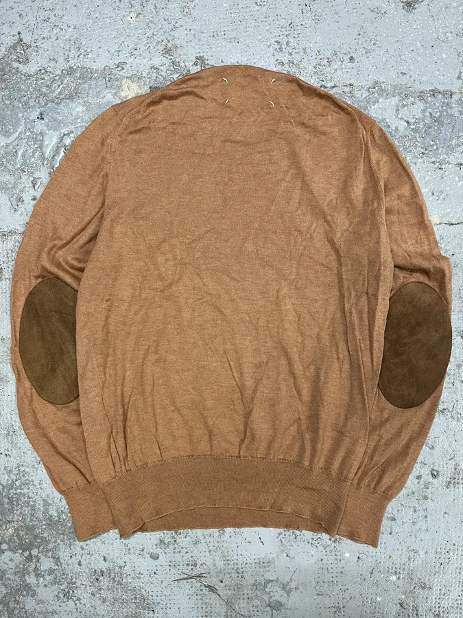 SS2018 Maison Margiela Brown Signature Padded Camel Sweater - Image 6