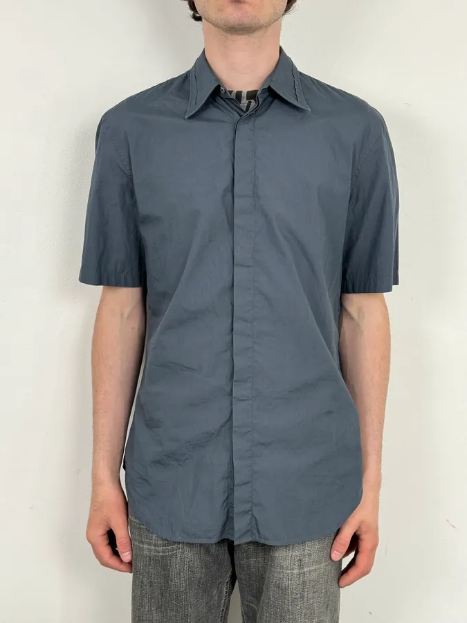 SS2018 Maison Margiela Dark Grey Signature Short Sleeves Shirt - Image 2