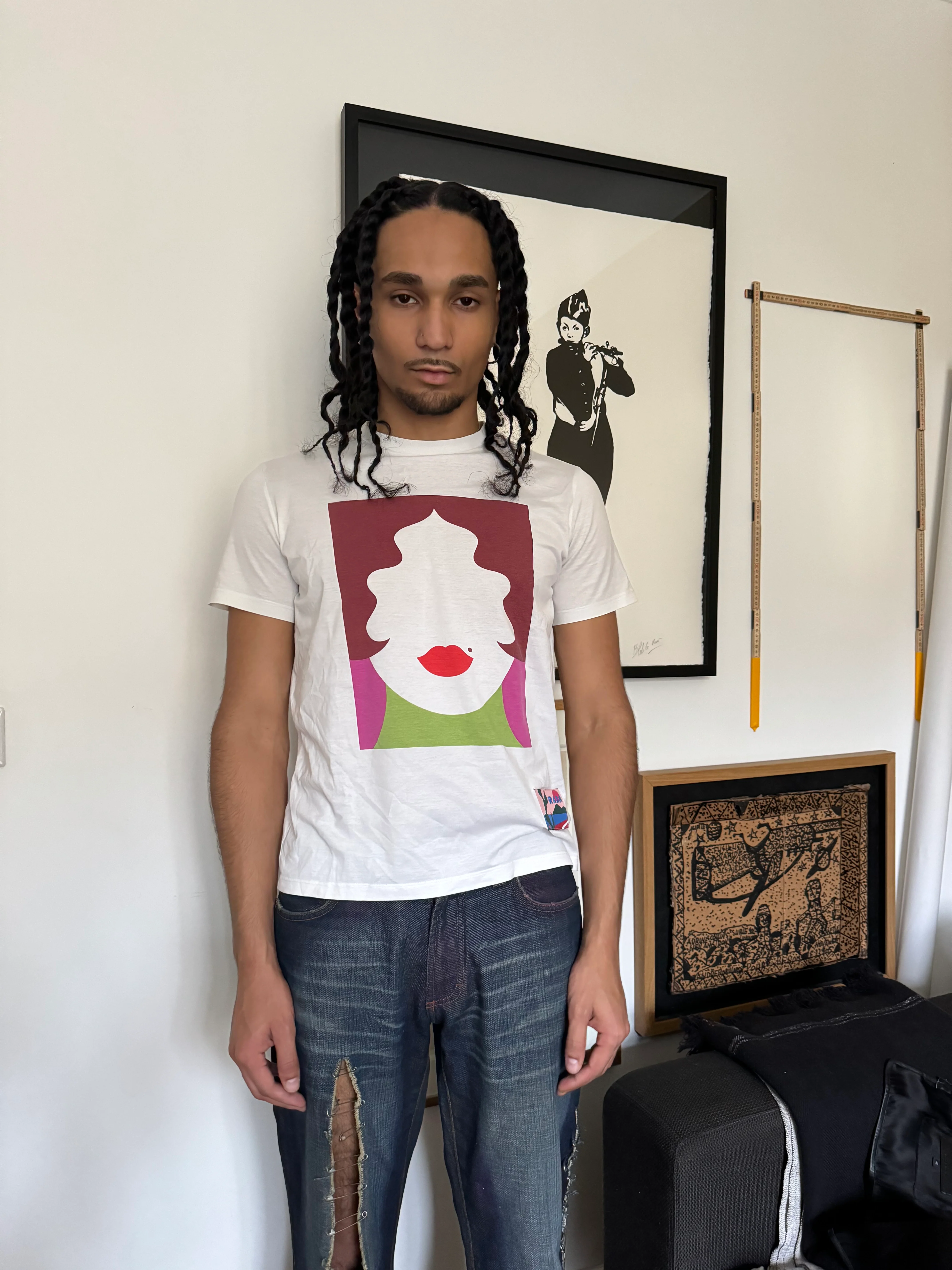 SS2018 Prada White Graphic Tee-Shirt - Image 2