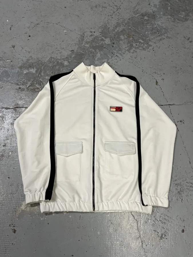 SS2018 Prada White Zip-up Sweater - Image 4