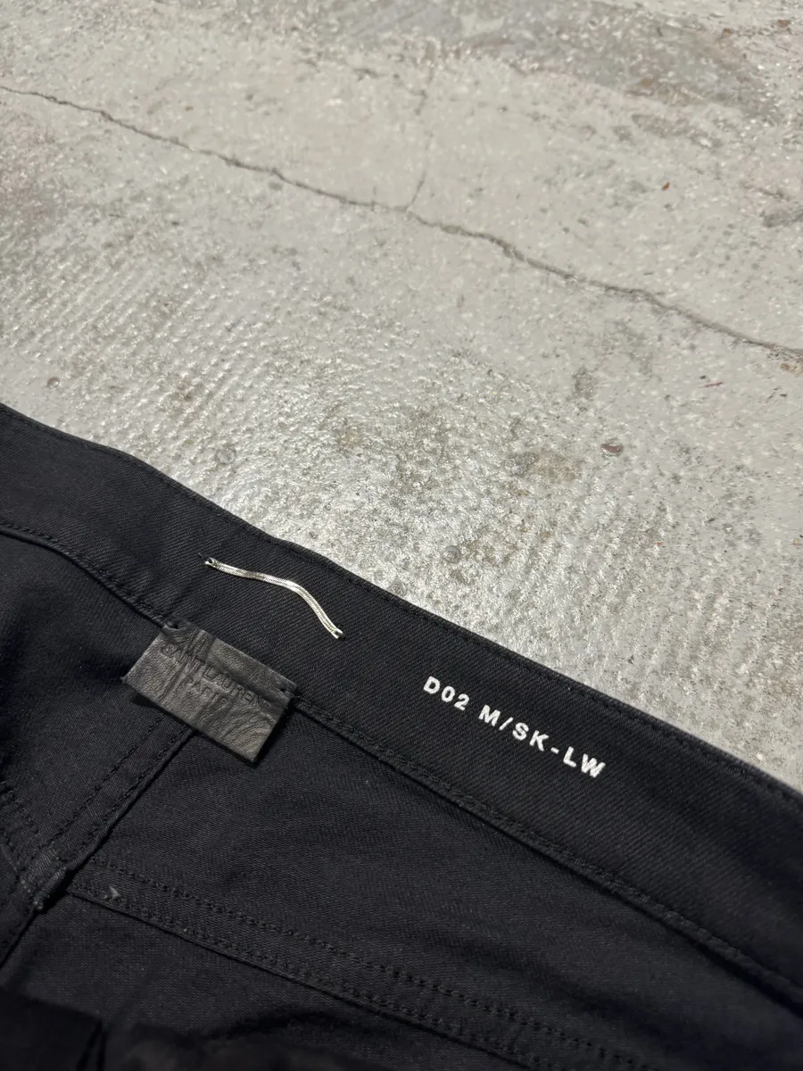 SS2018 Saint Laurent Dark Black Slim Denim Jeans - Image 8