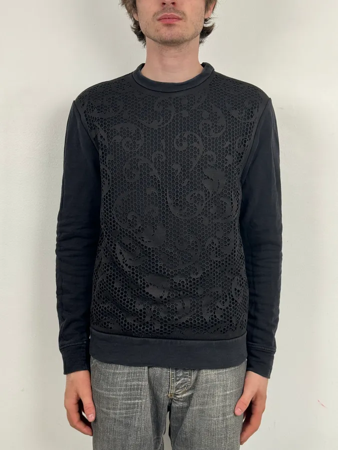SS2018 Versace Ornament Black Sweater - Image 2