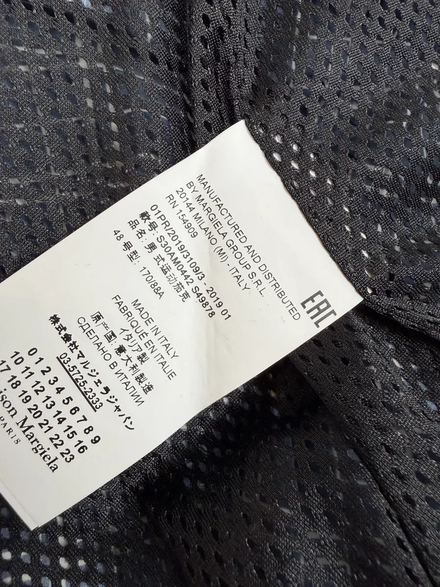 SS2019 Maison Margiela White & Blue Light Zip-up Jacket - Image 11