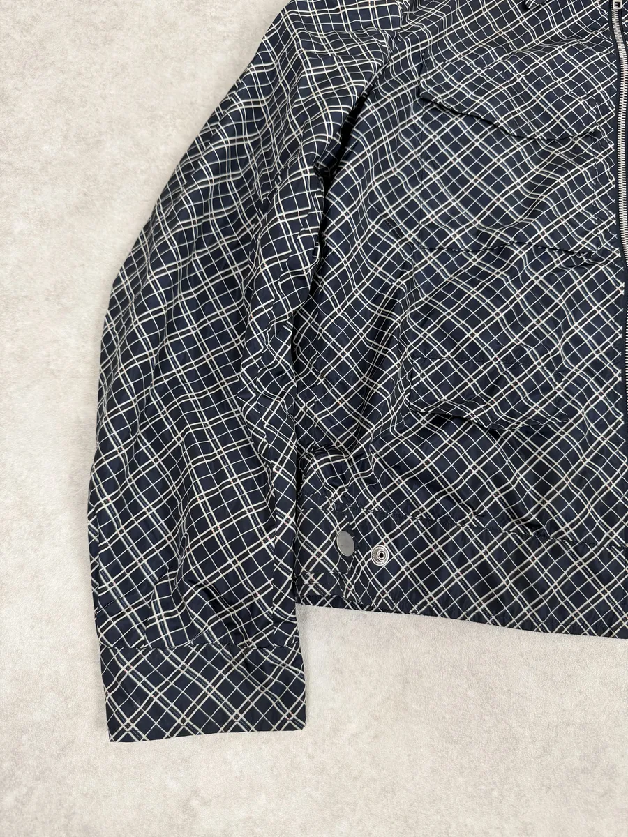 SS2019 Maison Margiela White & Blue Light Zip-up Jacket - Image 9