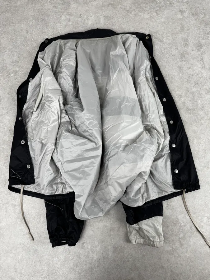 SS2019 Rick Owens Babel Geometrical Flight Black Jacket - Image 7