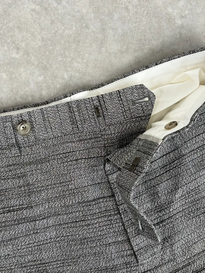 SS2019 Rick Owens Grey Classy Irregular Pants - Image 8
