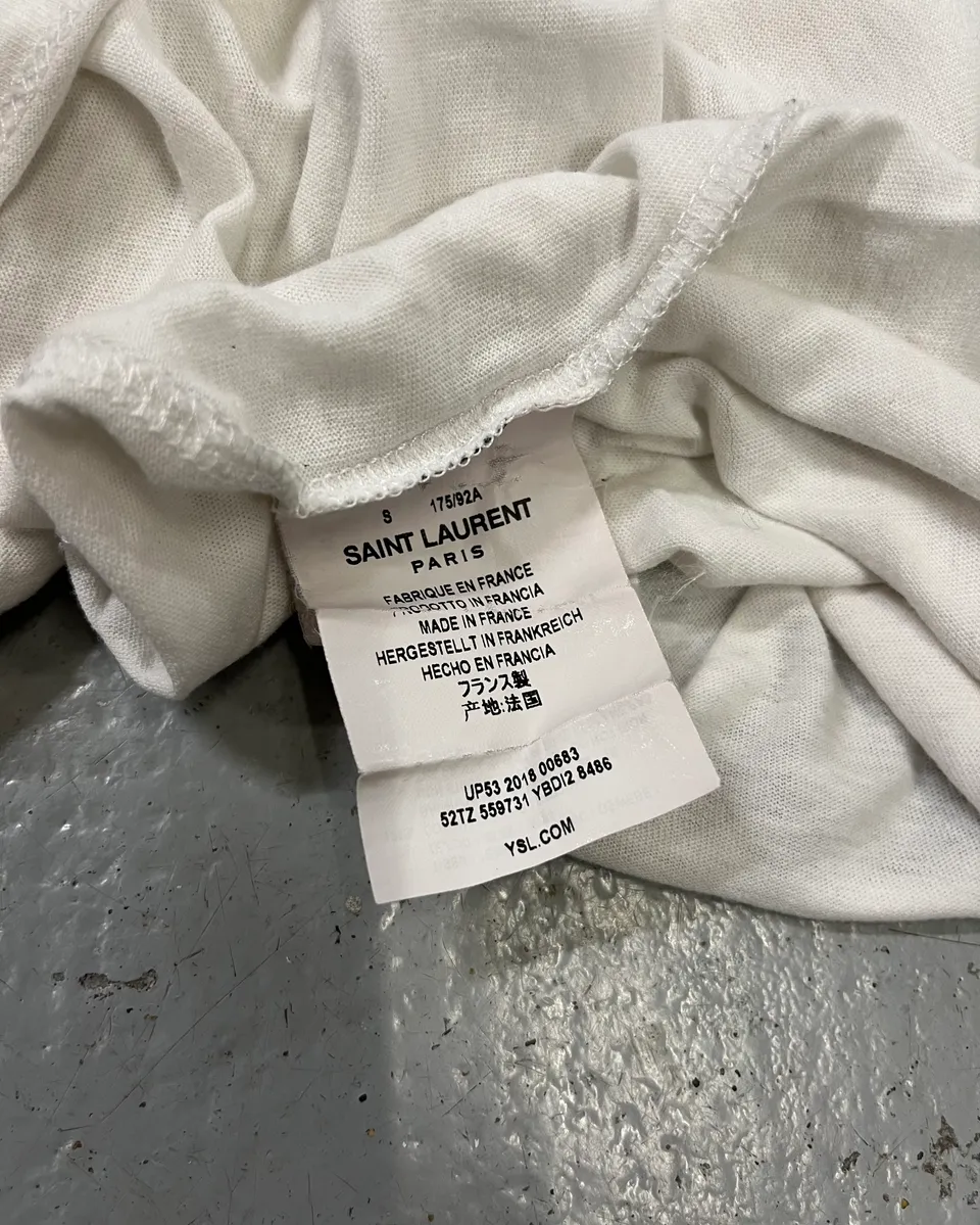 SS2019 Saint Laurent White Far West Cactus T-Shirt - Image 11