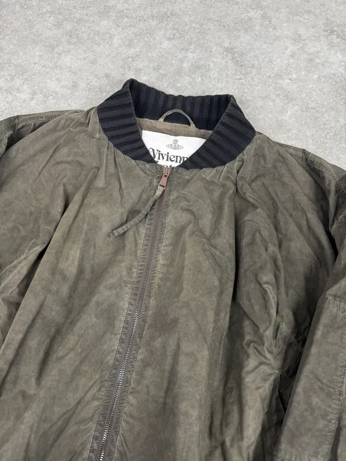 SS2019 Vivienne Westwood Light Green Bomber Jacket - Image 3