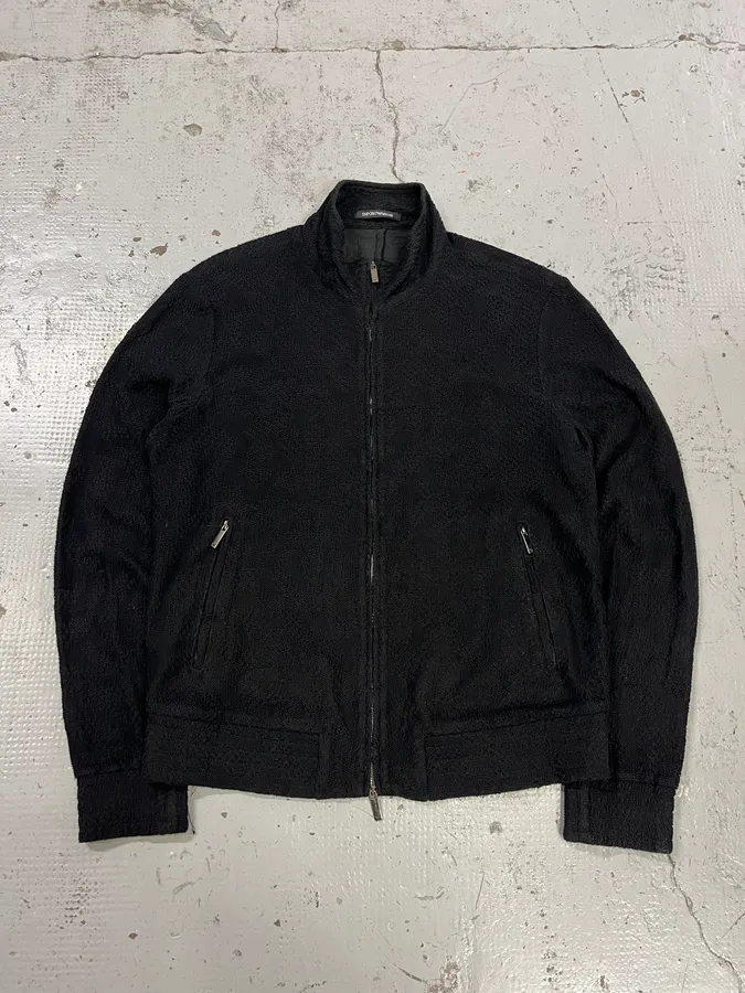 SS2020 Emporio Armani Relief Black Jacket