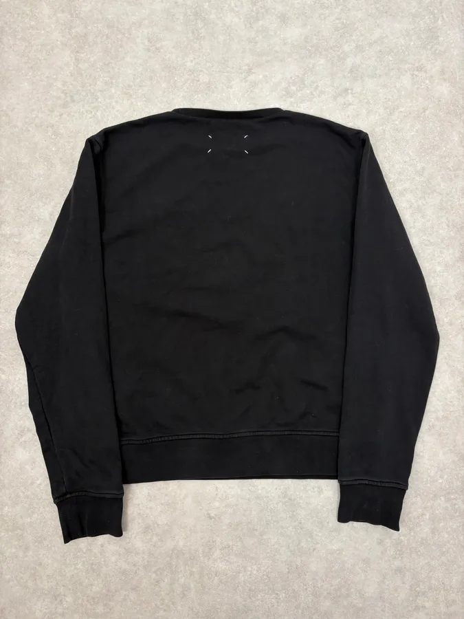 SS2020 Maison Margiela Black Signature Crewneck Sweater - Image 7