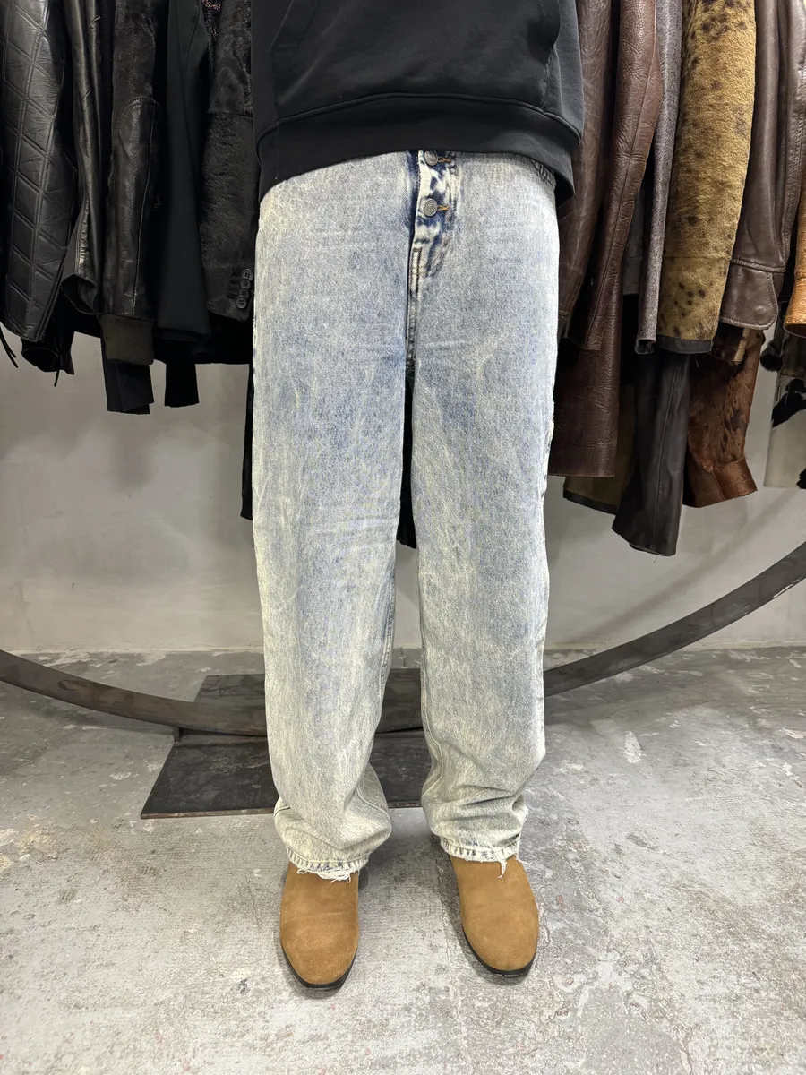 SS2020 Maison Margiela MM6 Large Blue Denim Jeans - Image 3