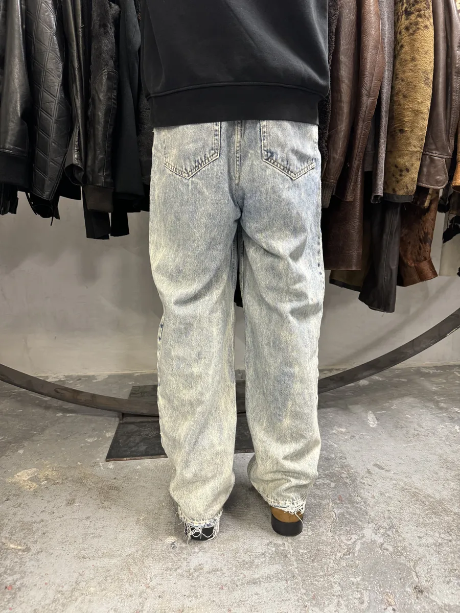 SS2020 Maison Margiela MM6 Large Blue Denim Jeans - Image 4
