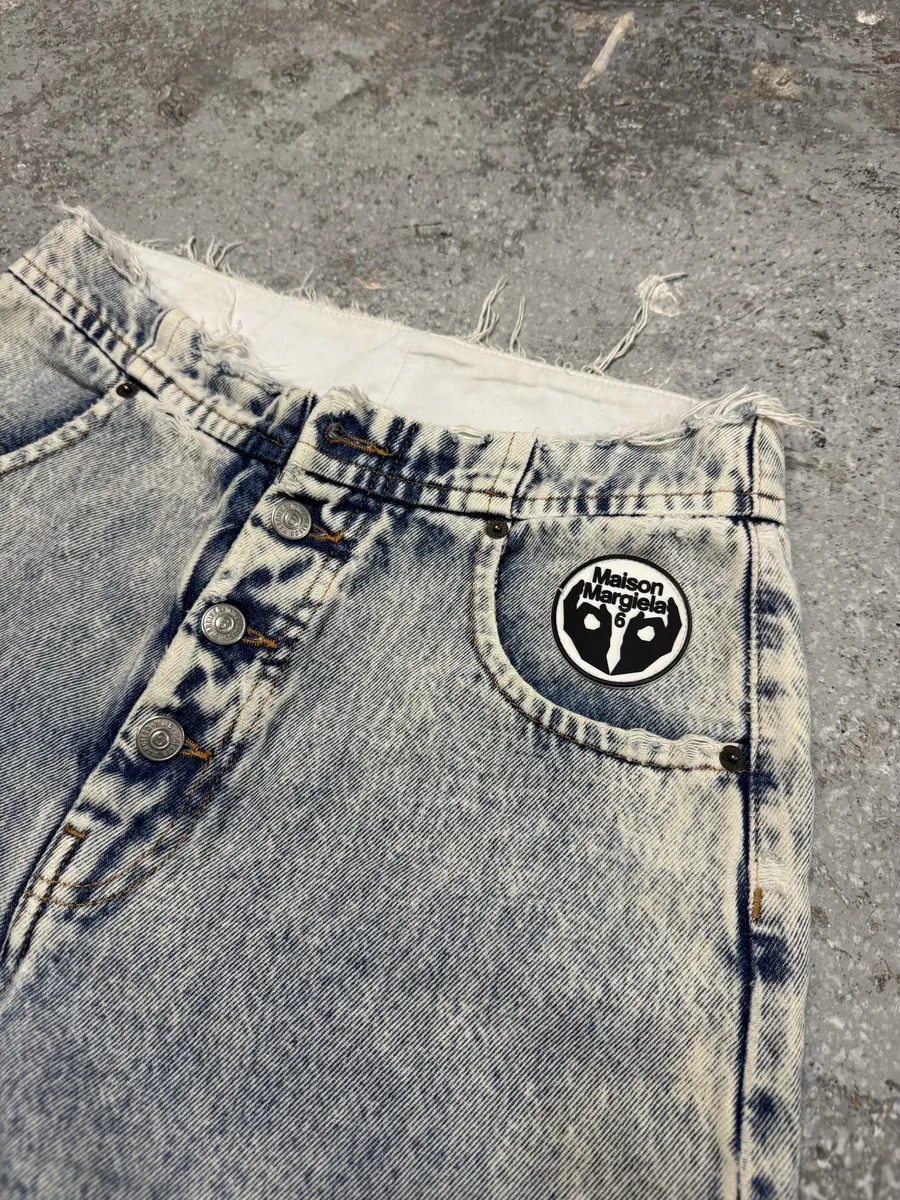 SS2020 Maison Margiela MM6 Large Blue Denim Jeans - Image 8