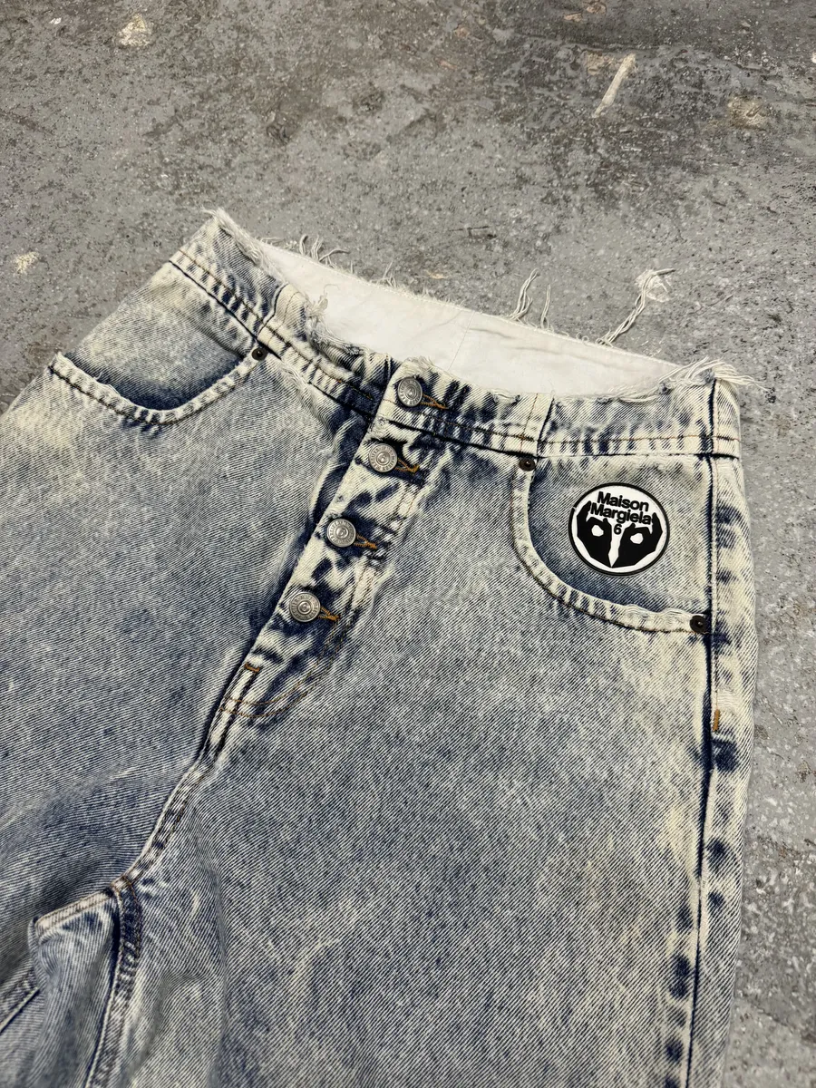 SS2020 Maison Margiela MM6 Large Blue Denim Jeans - Image 9