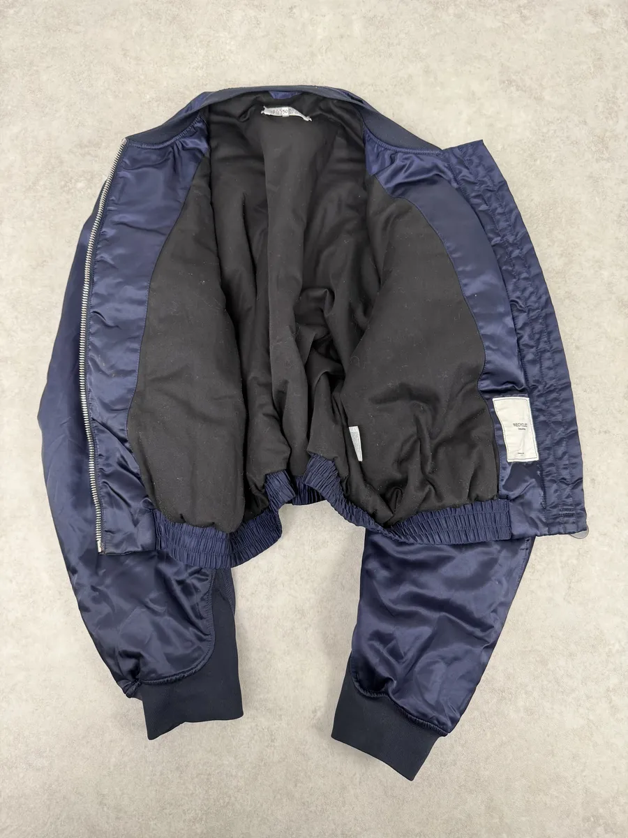 SS2020 Maison Margiela Navy Nylon Bomber Jacket - Image 5