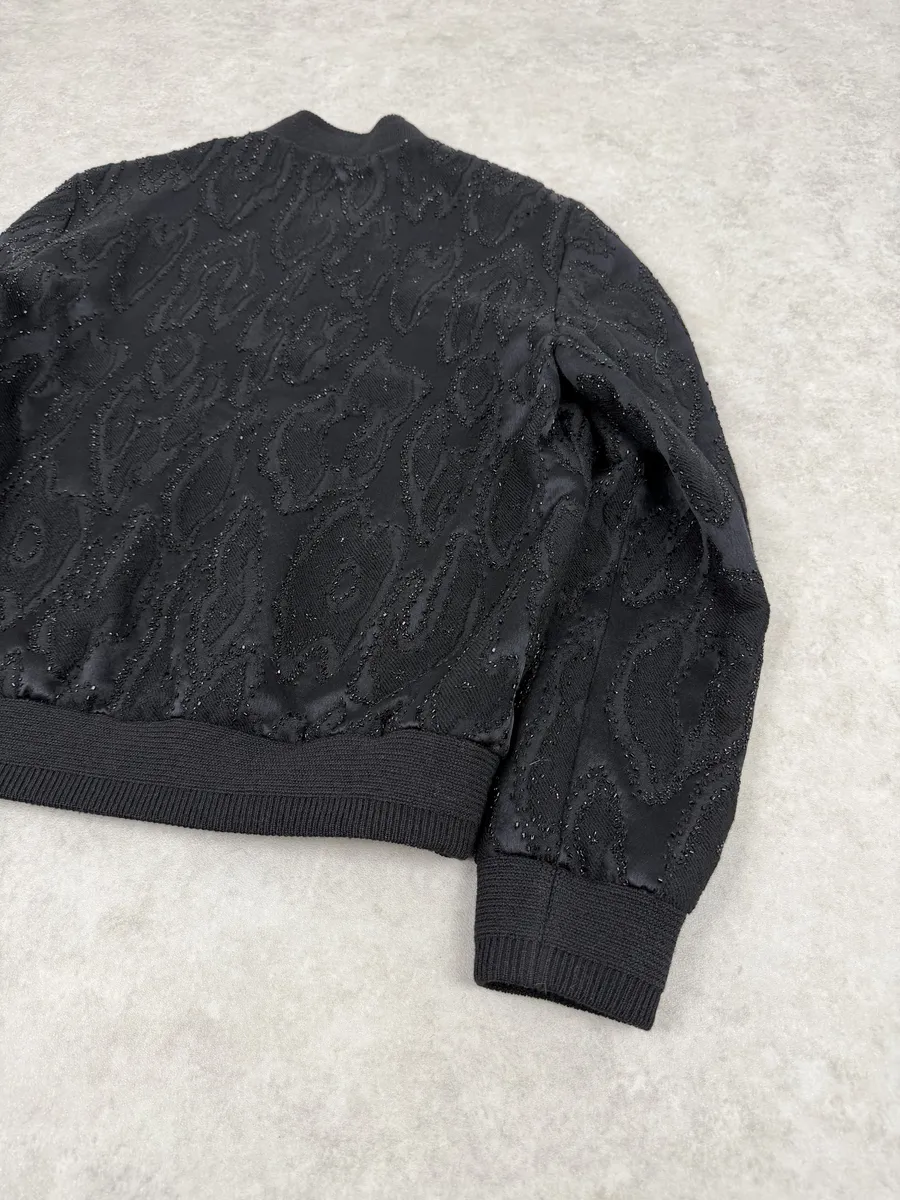 SS2020 Saint Laurent Black Dark Studded Bomber Jacket - Image 11