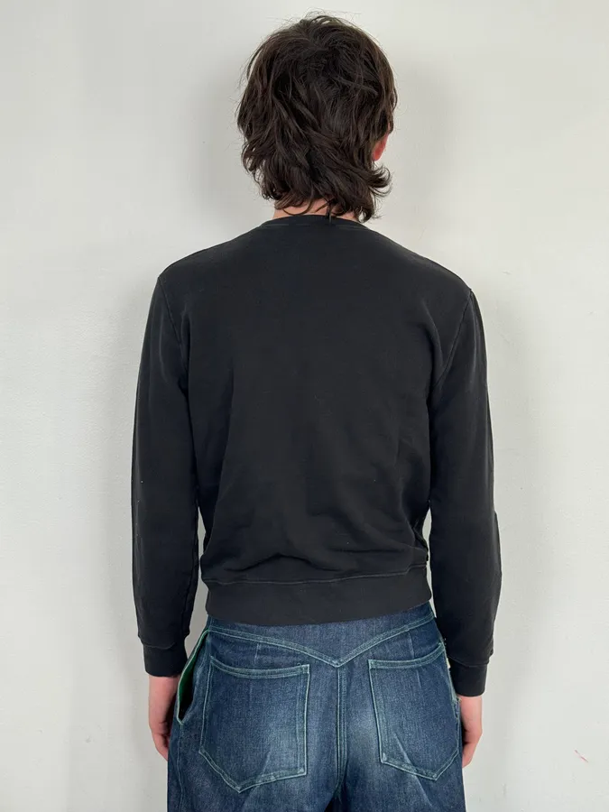 SS2020 Saint Laurent Black Palm Trees Crewneck Sweater - Image 3